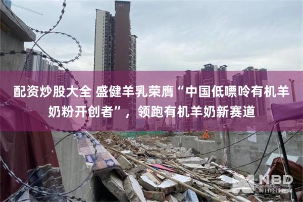 配资炒股大全 盛健羊乳荣膺“中国低嘌呤有机羊奶粉开创者”，领跑有机羊奶新赛道