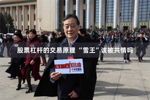 股票杠杆的交易原理 “雪王”该被共情吗