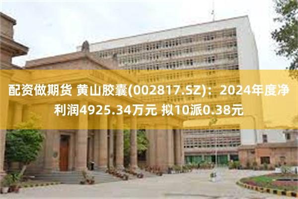 配资做期货 黄山胶囊(002817.SZ)：2024年度净利润4925.34万元 拟10派0.38元