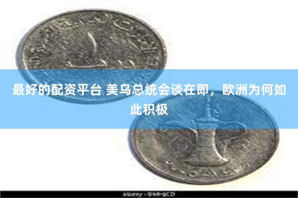 最好的配资平台 美乌总统会谈在即，欧洲为何如此积极